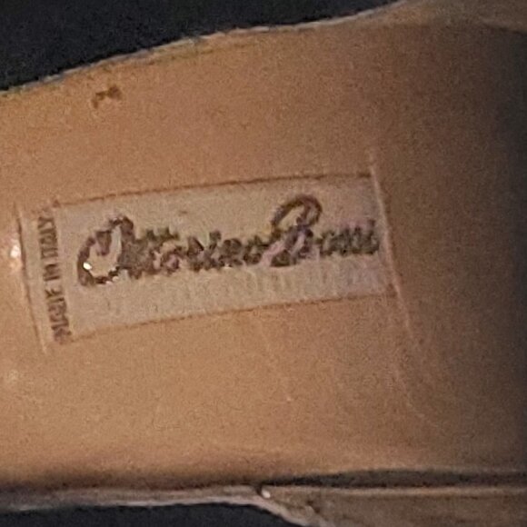 Vintage Ottorino Bossi sz 5 Knee High Riding Black Boots 35.5 Heels Pumps - Picture 12 of 14